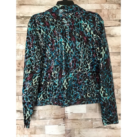 Elementz Tile Mosaic Print Jacket Sz. M - Picture 4 of 6